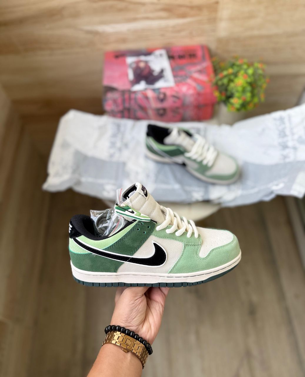 NIKE SB DUNK LOW x otomo OST GREEN BLACK